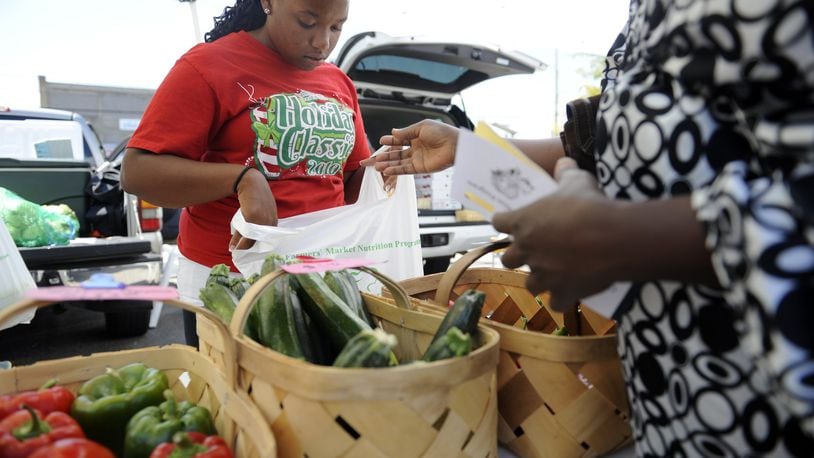A farmers market will be part of an event focusing on health today, Aug. 15, in Hamilton. STAFF FILE/2012