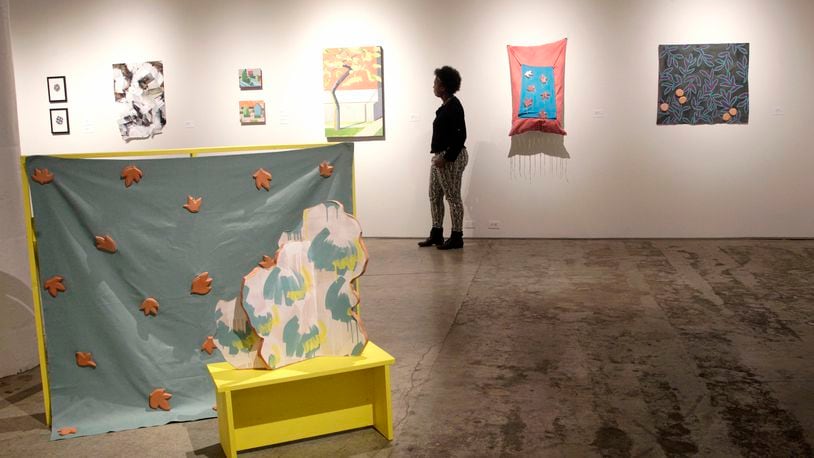 âMatter and Pattern,â on view at The Contemporary Dayton through March 28, is the second in the Still SHE Creates series of exhibitions that highlight women artists pushing boundaries in contemporary art. LISA POWELL / STAFF