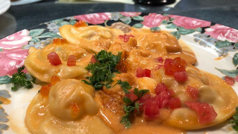 Corner Kitchen's lobster ravioli with pasta made by Grist. CONTRIBUTED