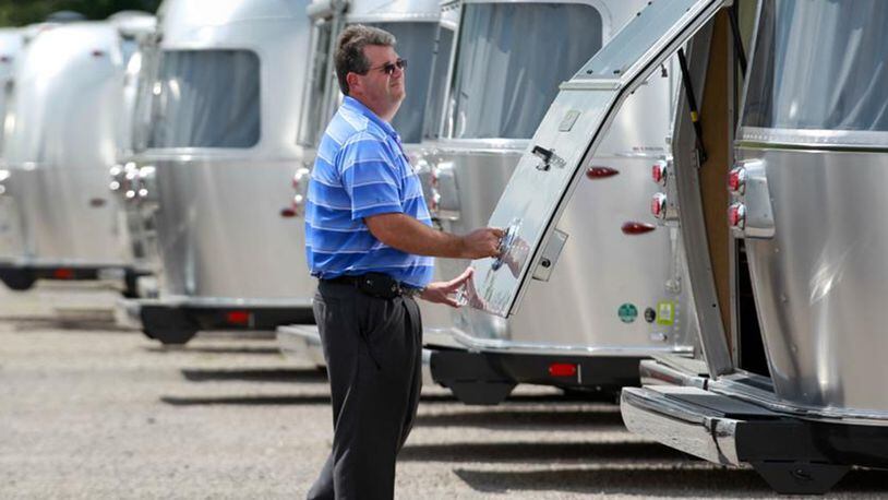 Airstream’s Jackson Center campus operates fully on renewable energy credits.