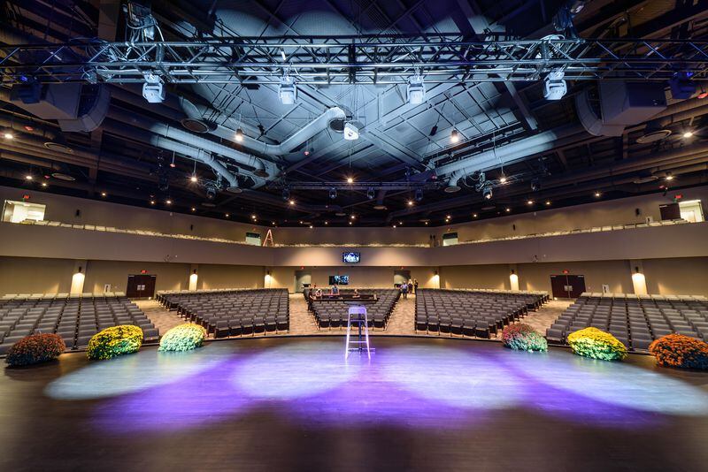 Here's a look inside the new Arbogast Performing Arts Center, located at 500 S. Dorset Rd. In Troy.  The performance hall, made possible by a $ 2 million donation from Dave and Linda Arbogast, can accommodate 1,200 people for educational, artistic, community and business events.  A grand opening celebration will take place on Saturday, October 30, 2021. TOM GILLIAM / CONTRIBUTING PHOTOGRAPHER