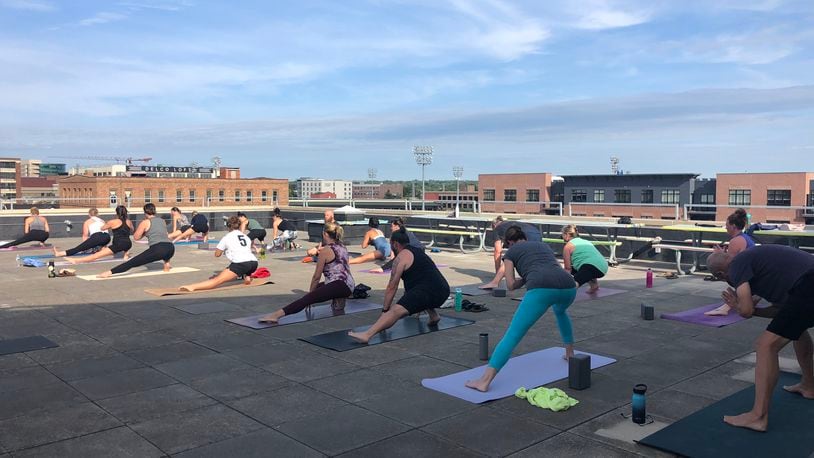 BodyGarage Dayton, located at 123 Webster Street, is offering a rooftop yoga session every Saturday from 9 a.m. to 10 a.m., weather permitting, for $10 with instructor Brittani Jarrendt.