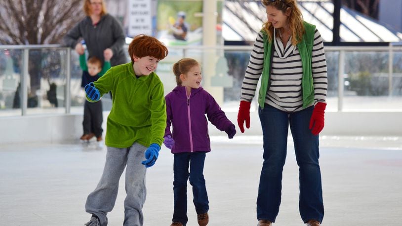 Open skating starts this weekend at the MetroParks Ice Rink at RiverScape. CONTRIBUTED