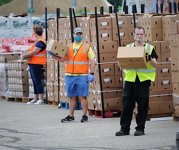 PHOTOS: Foodbank works from Nutter Center
