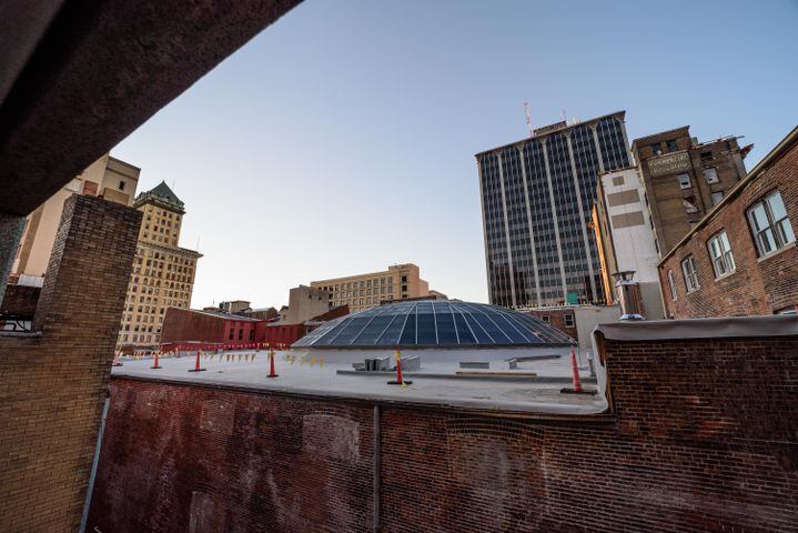 PHOTOS: Dayton Arcade helicopter delivery