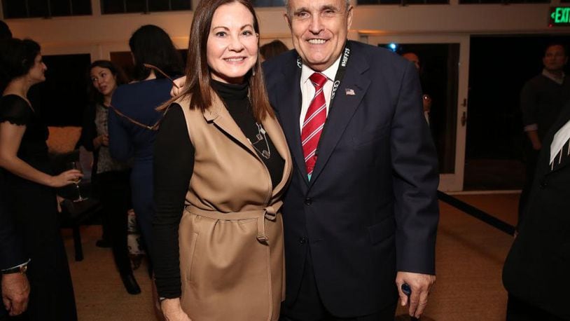 Rudy and Judith Giuliani attend the opening night party for the Hamptons International Film Festival 2017 on October 5, 2017 in East Hampton, New York.