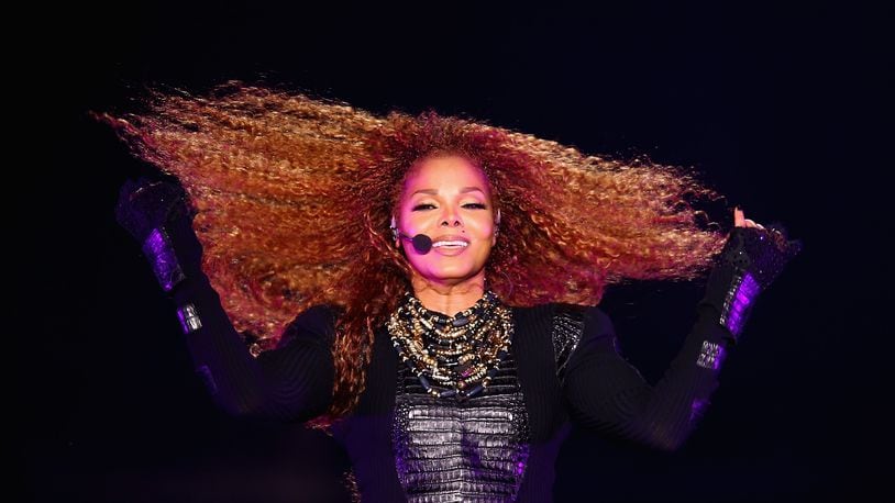 DUBAI, UNITED ARAB EMIRATES - MARCH 26:  Janet Jackson performs after the Dubai World Cup at the Meydan Racecourse on March 26, 2016 in Dubai, United Arab Emirates.  (Photo by Francois Nel/Getty Images)