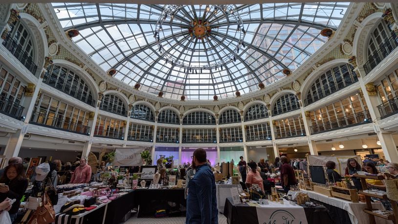 Spring Market Day at the Dayton Arcade was held on Wednesday, Mar. 23, 2022. The free, family friendly event, was the first in a series of seasonal Market Day events. TOM GILLIAM / CONTRIBUTING PHOTOGRAPHER