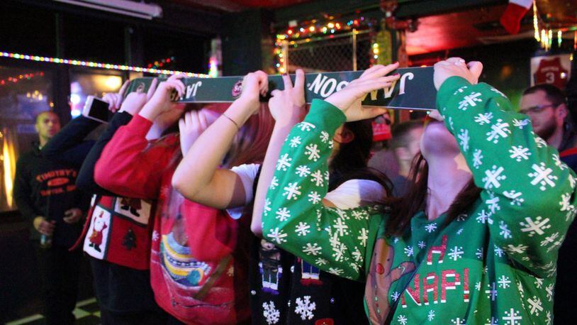The Senior Night Ugly Sweater Party at Timothy's Bar is another festive tradition at Timothy's.