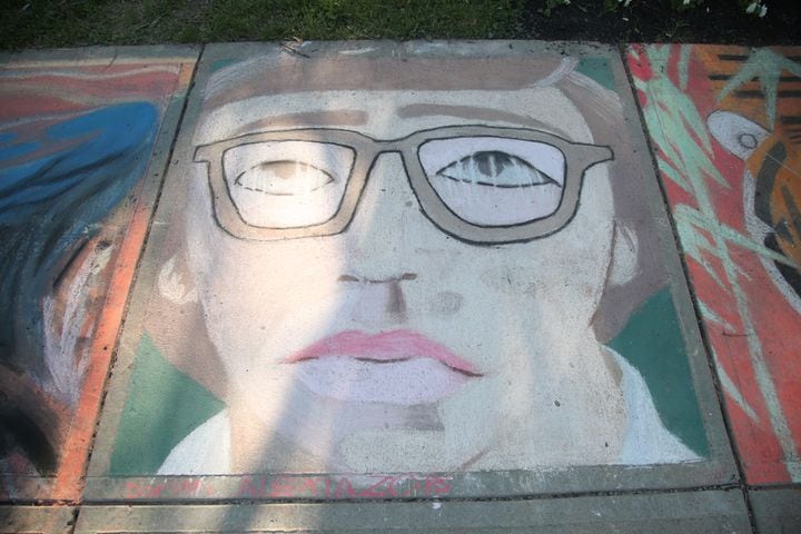 PHOTOS: Stivers’ students turn sidewalk into a museum