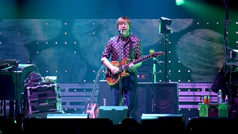 Trey Anastasio of Phish performs on stage at the MGM Grand Garden Arena on October 31, 2016 in Las Vegas, NV. (Photo by Jeff Kravitz/FilmMagic)