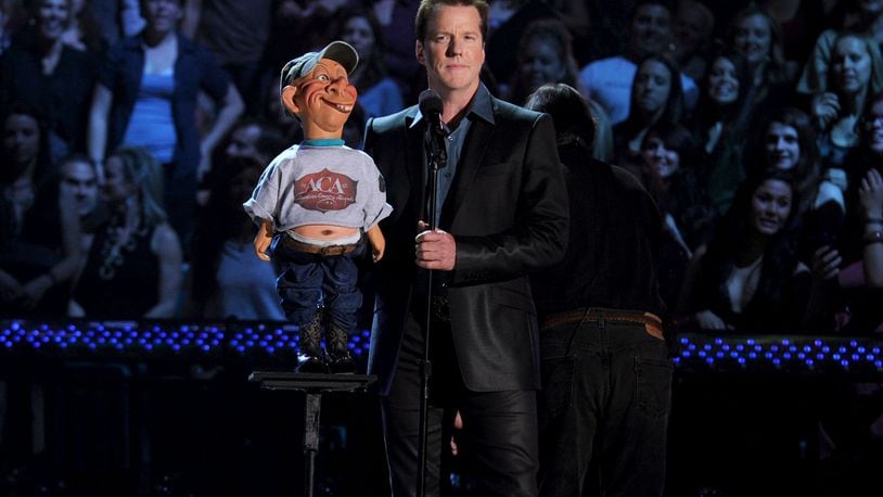 LAS VEGAS, NV - DECEMBER 06:  Comedian Jeff Dunham performs onstage during the American Country Awards 2010 held at the MGM Grand Garden Arena on December 6, 2010 in Las Vegas, Nevada.  (Photo by Kevin Winter/Getty Images)