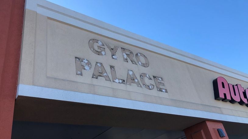 Gyro Palace, a Greek-Mediterranean restaurant that has operated since 2001 in the Airway Plaza in Riverside and was a popular lunch spot for Wright-Patterson Air Force Base employees has closed its doors. MARK FISHER/STAFF