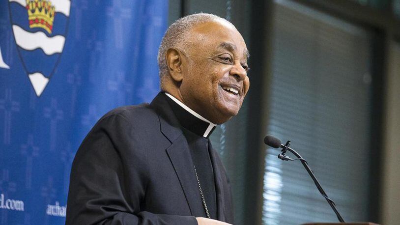 Archbishop Wilton D. Gregory speaks during a news conference at the Roman Catholic Archdiocese of Atlanta in Smyrna. Gregory was recently named the seventh Archbishop of Washington by Pope Francis.