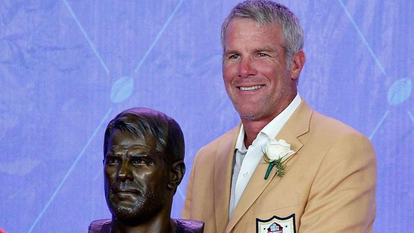Hall of Fame quarterback Brett Favre visited children in Minnesota on Friday.