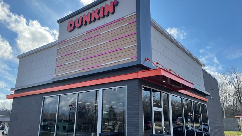 Following renovations, the Dunkin’ location at 9010 S. Main St. in Centerville will resemble the one pictured here on South Main Street in Englewood, which opened earlier this year. 
The ‘refresh’ will take between six to eight weeks.