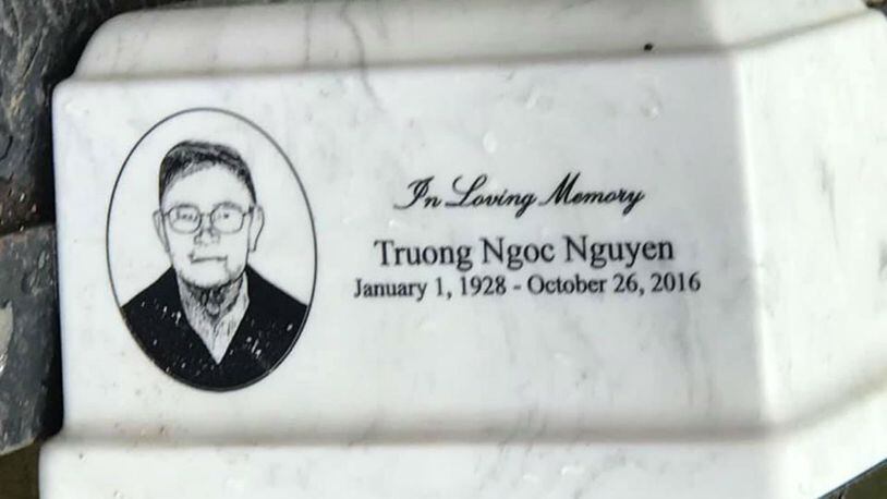 The white, rectangular urn containing the ashes of Truong Ngoc Nguyen, a major for the republic of South Vietnam who fought the communist regime in his home country, was found by a cleanup crew working along the Merrimack River.
