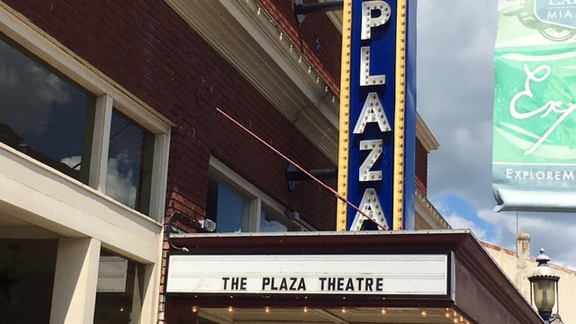 The Plaza Theatre in downtown Miamisburg is offering a “Covid Pod Party Special.”. NICK BLIZZARD/STAFF PHOTO