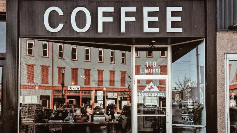 Purebred Coffee is located at 110 E. Main St. in Troy, Ohio. PHOTO / Stephanie Coates