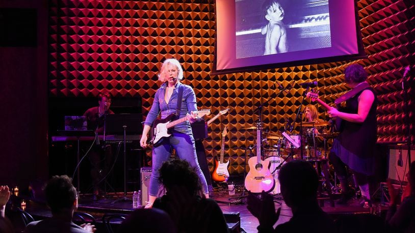 Lisa Stephen Friday (seen here in performance at Joe's Pub in New York City) will perform her one-woman rock musical "Trans Am" Monday, April 24 at the Loft Theatre. PHOTO BY ANGELA CHOLMONDELEY