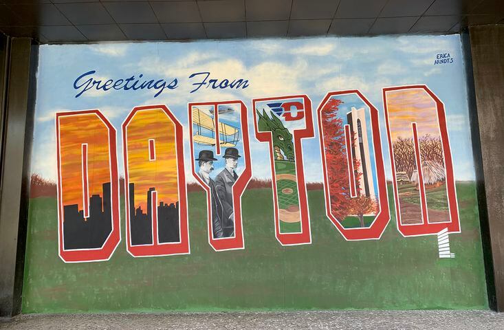 PHOTOS: New mural sends greetings from the Gem City