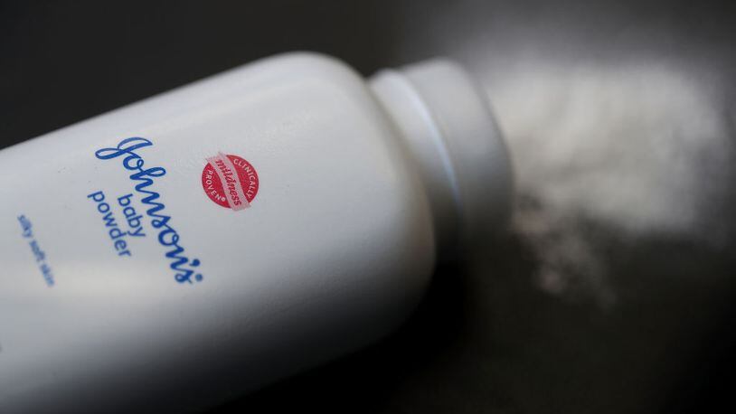 SAN FRANCISCO, CA - JULY 13:  In this photo illustration, a container of Johnson's baby powder made by Johnson and Johnson sits on a table on July 13, 2018 in San Francisco, California. (Photo by Justin Sullivan/Getty Images)