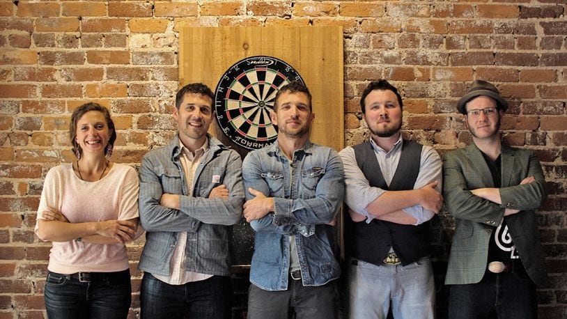 Dayton Celtic Fest faves Scythian, (left to right) Larissa Fedoryka, Danylo Fedoryka, Alexander Fedoryka, Nolan Ladewski and Fritz McGirr, returns to town for concerts at Annunciation Greek Orthodox Church in Dayton on Friday and Saturday, Feb. 23 and 24. CONTRIBUTED