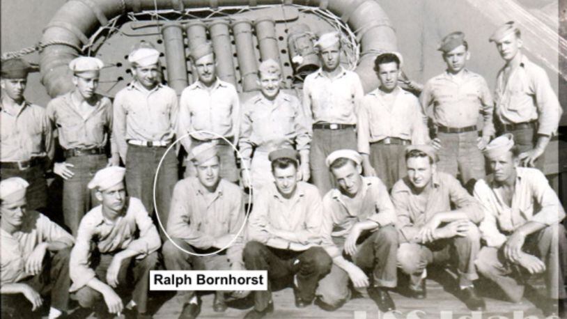 Ralph Bornhorst, a World War II veteran, served on USS Idaho and witnessed Iwo Jima. PROVIDED