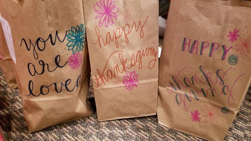 “Just a Little Lunch” provides meals for the needy at Thanksgiving time. CONTRIBUTED