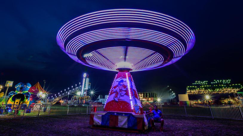 Rides are part of the fun this summer during fair season. The Greene County Fair will be no exception. Pictured here are rides at The 167th Montgomery County Fair earlier this month. TOM GILLIAM / CONTRIBUTING PHOTOGRAPHER