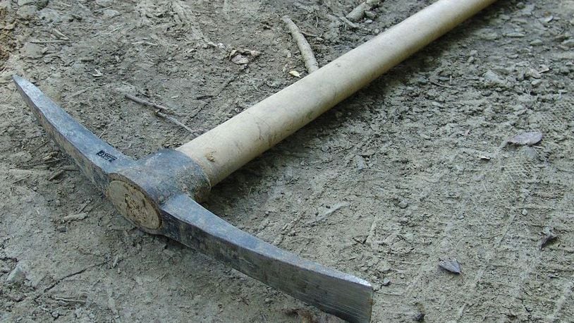 A pickaxe is seen here, similar to one used to a kill a man in Florida after an argument between neighbors.