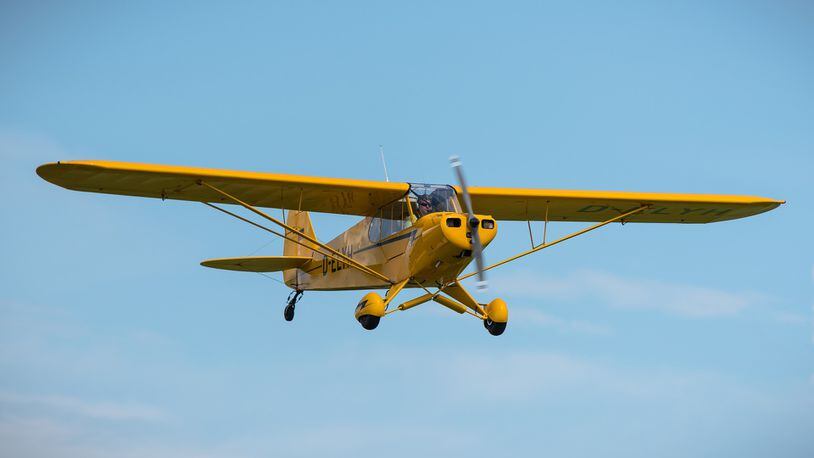 A Piper Cub aircraft, like the one John Gregory reportedly crashed into a tree.
