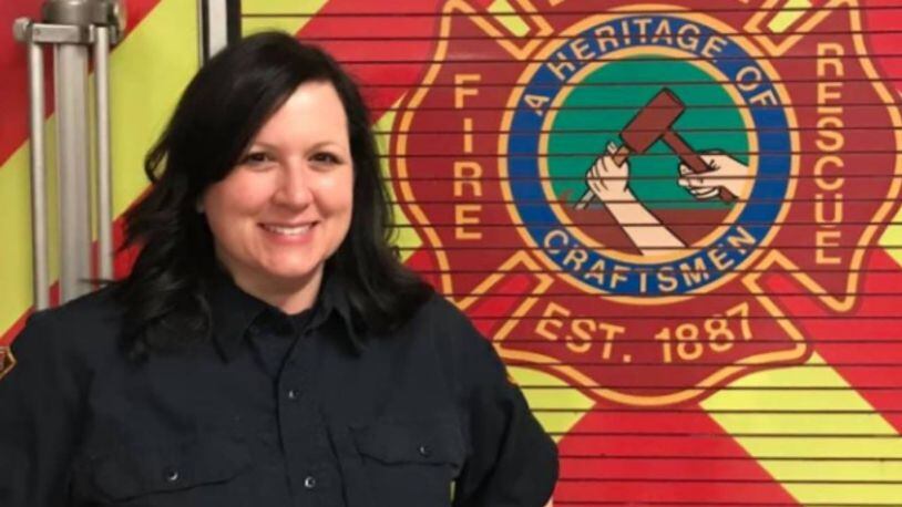 Lisa Jennings became the first full-time female firefighter in the 132-year history of Batesville Fire and Rescue,