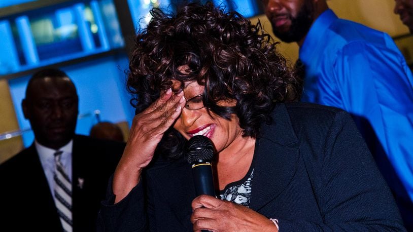 Former Florida Congresswoman Corrine Brown(D-FL) is pictured here during a fundraising event in Washington, D.C., in 2012. Brown reported to a federal prison in Florida on Monday to serve a 5-year term on fraud and other charges.