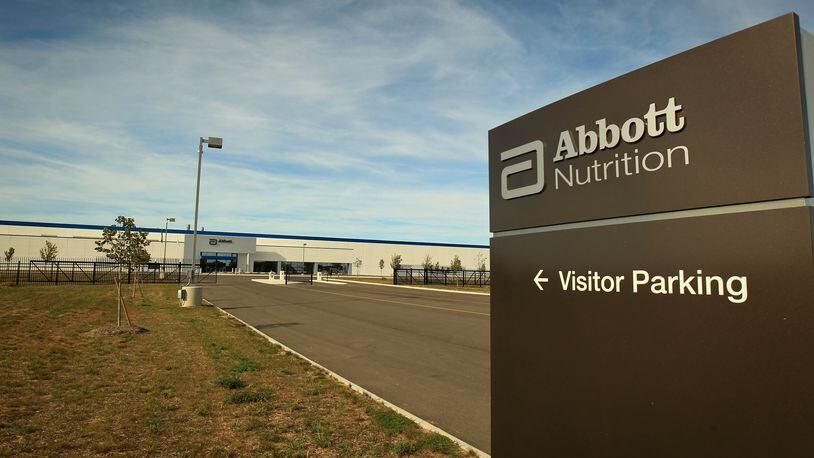 The entrance to the Tipp City Abbot Laboratories facility. Real estate firm Cushman & Wakefield is marketing a new distribution center just south of this facility, apparently on a spec-basis. FILE.