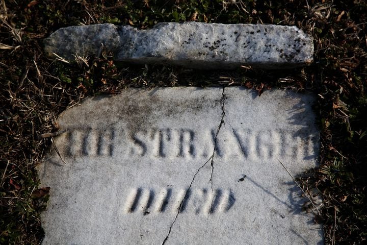 PHOTOS: THE STRANGER, a 170-year-old mystery, is buried at Old Greencastle Cemetery