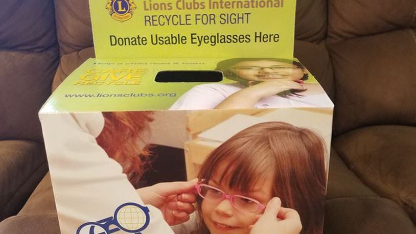 The Lions Club works to eradicate blindness through a number of programs including through the distribution of donated prescription eyeglasses in the U.S. and around the world. CONTRIBUTED