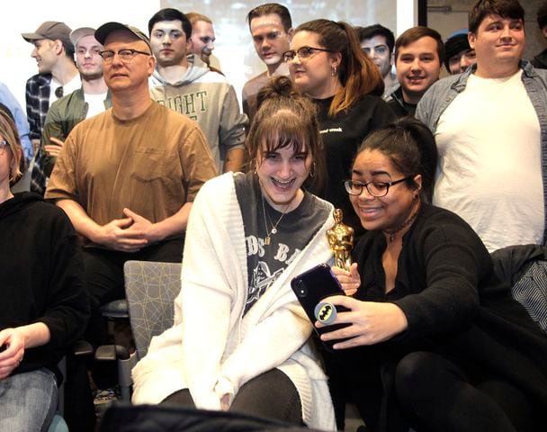 PHOTOS: Oscars in tow, Academy Award winners Julia Reichert and Steven Bognar return to Wright State University