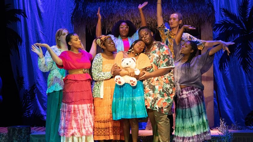 The cast of Dayton Playhouse's production of "Once On This Island." PHOTO BY RICK FLYNN PHOTOGRAPHY