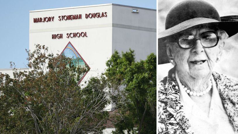 Marjory Stoneman Douglas High School, in Parkland, Florida, was the scene of a mass shooting on Valentine's Day 2018 that killed 17 people. The high school, which opened its doors in 1990, was named for author and environmentalist Marjory Stoneman Douglas, who spent her life working to save the Florida Everglades.