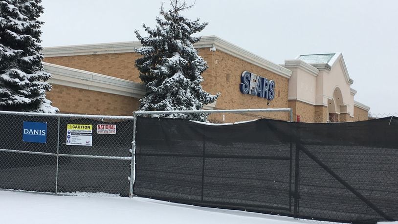 Construction appears to begin on Sears box at the Mall at Fairfield Commons. STAFF PHOTO / HOLLY SHIVELY