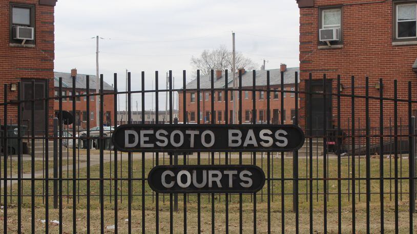 DeSoto Bass Courts public housing has about 354 housing units in West Dayton. CORNELIUS FROLIK / STAFF