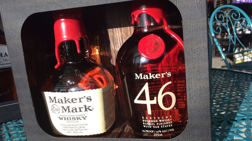 Maker’s Mark Bourbon gift pack, $35. MARK FISHER/STAFF