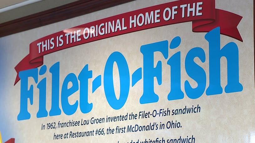 A Hamilton County McDonald's is the home of the original McDonald's Filet-O-Fish sandwich, which increases in popularity during Lent. The location sold nearly 900 sandwiches on Good Friday in 2022. ROB PIEPER/WCPO