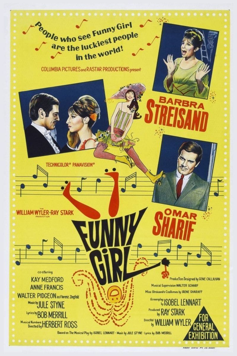 A Century of Cinema presents “Funny Girl,” the 1968 musical comedy starring singer-turned-actor Barbara Streisand, at Plaza Theater in Miamisburg on Wednesday, April 6.