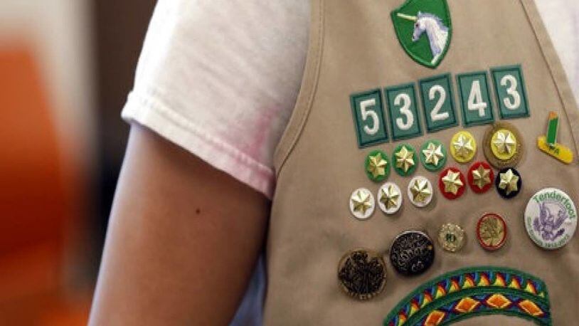 A Girl Scout was killed in a southwest Indiana camp Monday when she was pinned underneath a tree that had fallen.