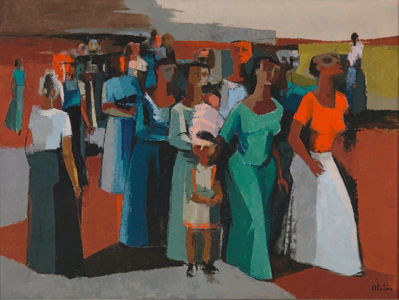 “Walking’’ by Charles Henry Alston. PHOTO/COLLECTION OF THE SMITHSONIAN NATIONAL MUSEUM OF AFRICAN AMERICAN HISTORY AND CULTURE, GIFT OF SYDNEY SMITH GORDON, © CHARLES ALSTON ESTATE
