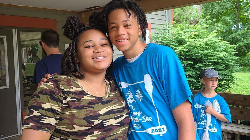 In 2019, Malcolm Blunt attended Camp Ko-Man-She, sponsored by Diabetes Dayton. He was diagnosed with type 1 diabetes the year before. At camp he met Jasmine Davidson (L) a camp counselor who had previously been a camper. The camp helps kids learn to manage their diabetes while they meet other kids with the same disease. CONTRIBUTED