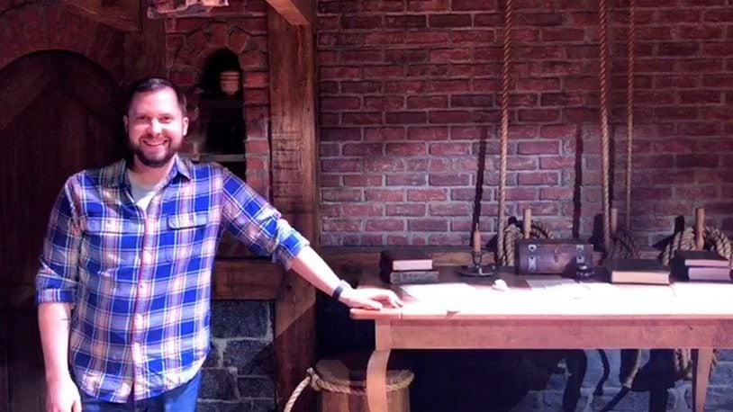 Cameron Holsinger, who graduated from Wright State Theatre Program in 2004, is the first assistant stage manager for “Hamilton” on Broadway. CONTRIBUTED BY WRIGHT STATE UNIVERSITY