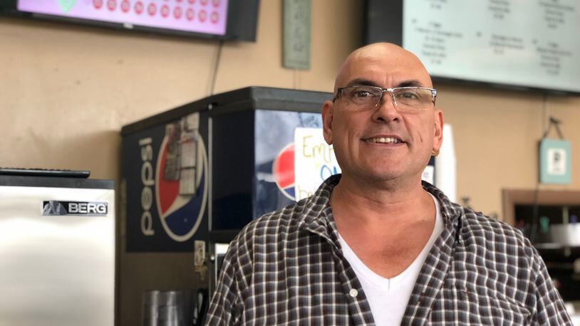 Christos Tsmasiros, owner of Abner’s Restaurant, has bought the building next door that was a Cassano’s Pizza. He plans to open East Side Pizza Subs & Salads, which will sell and deliver some of Abner’s food items. CORNELIUS FROLIK / STAFF